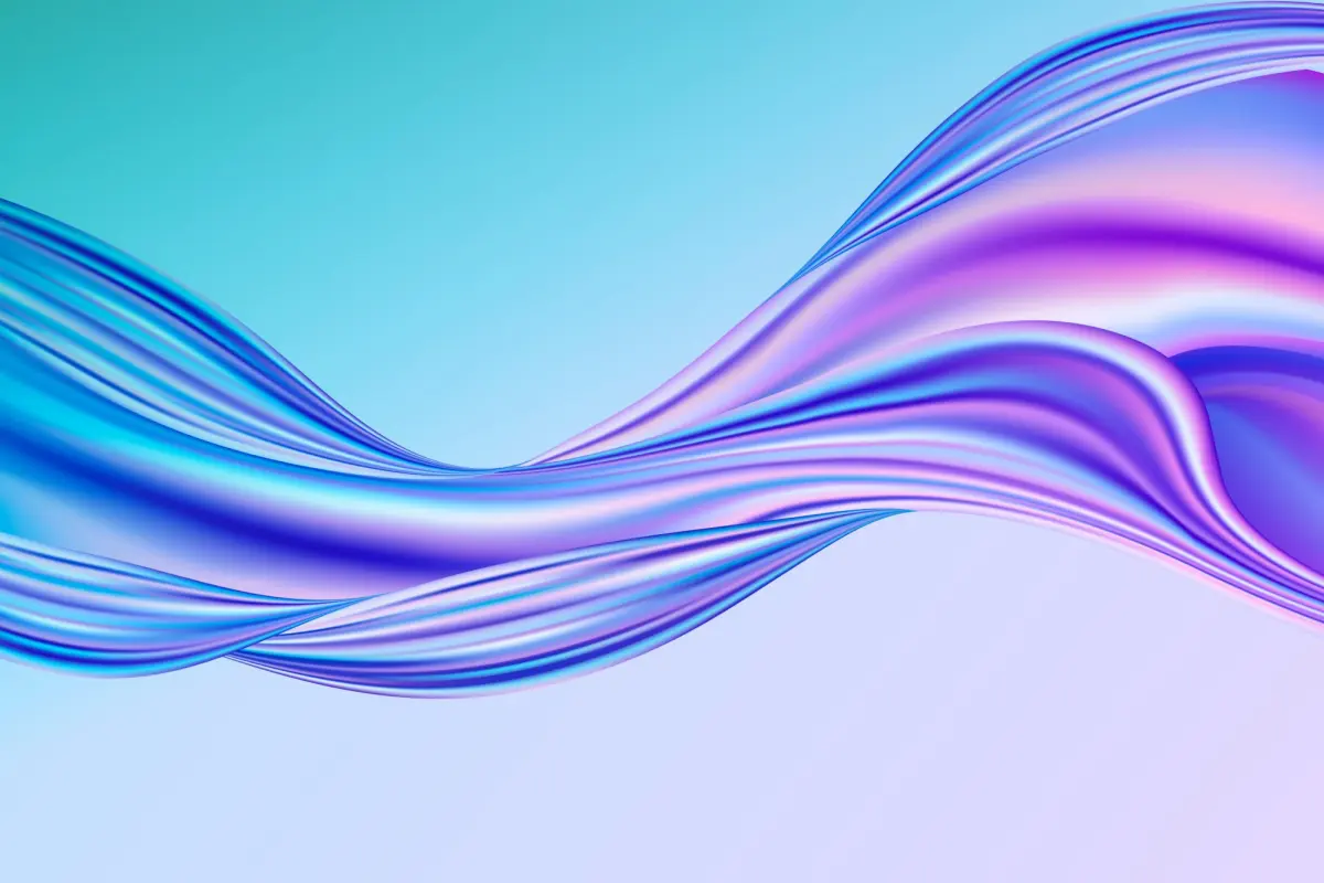 Blue and purple silk wave